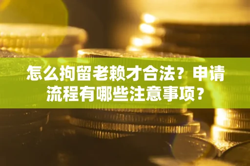 北京怎么拘留老赖才合法？申请流程有哪些注意事项？