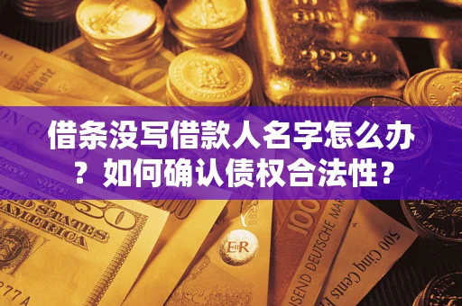 北京借条没写借款人名字怎么办？如何确认债权合法性？