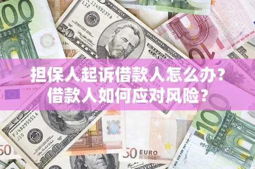 北京担保人起诉借款人怎么办？借款人如何应对风险？
