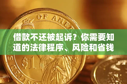 北京借款不还被起诉？你需要知道的法律程序、风险和省钱技巧