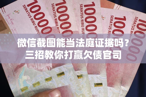 北京微信截图能当法庭证据吗？三招教你打赢欠债官司