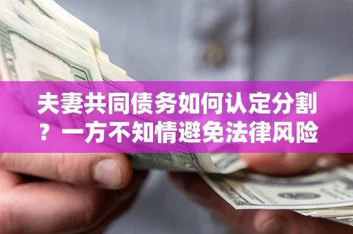 北京夫妻共同债务如何认定分割？一方不知情避免法律风险必看！